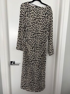 H&M animal print dress size Medium nwt
